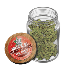 Sour Pebblez Delta-8 Hemp Flower Top Shelf Jar