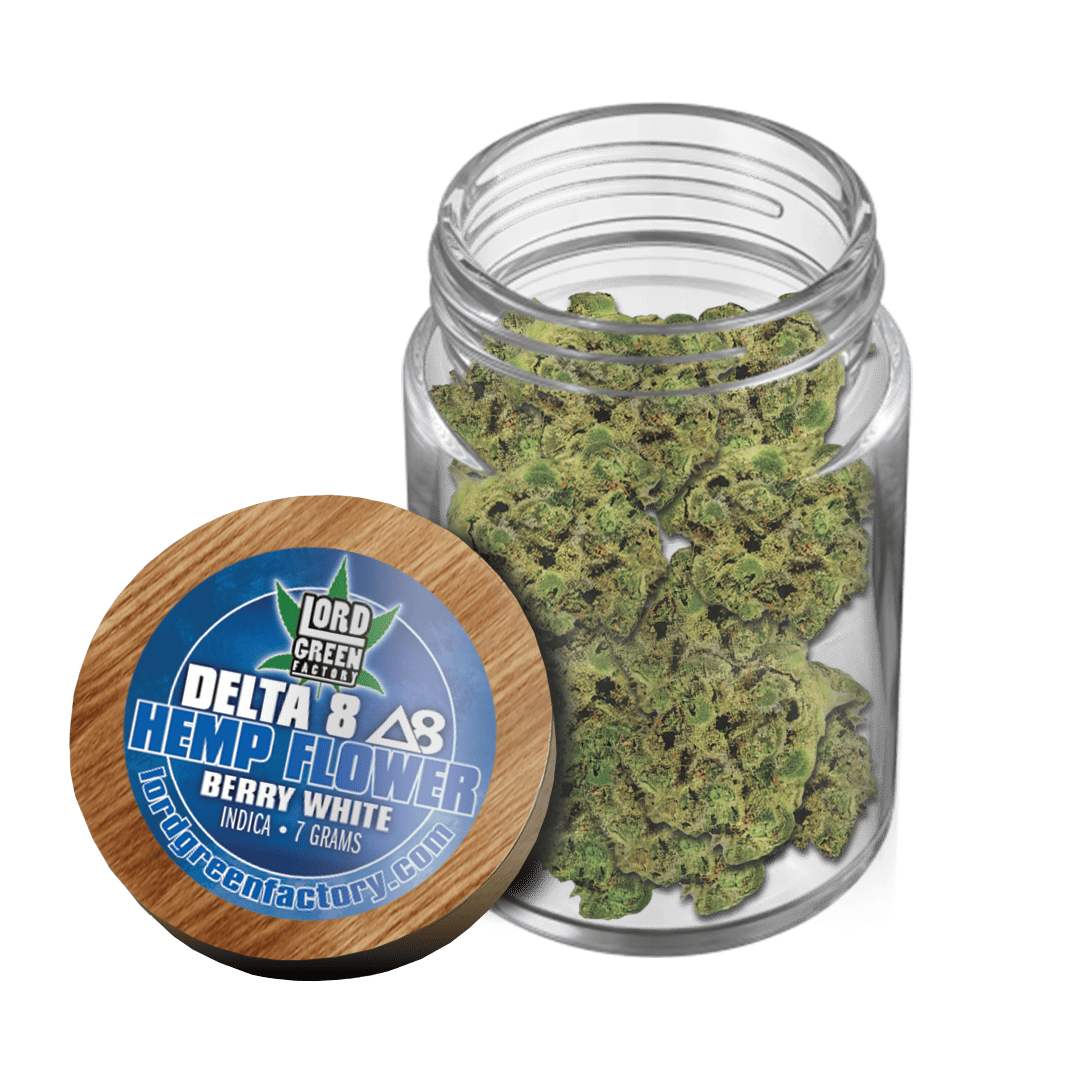 Berry White Delta-8 Hemp Flower Top Shelf Jar